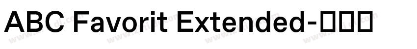 ABC Favorit Extended字体转换